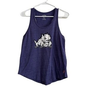 TCU Texas Christian University LEAGUE‎ Tank Womens Medium Racerback Horned Frogs
